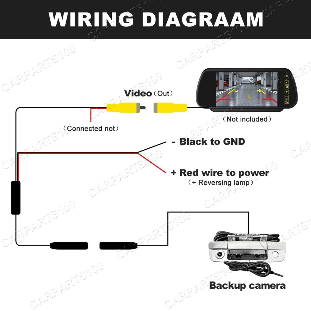 Chrome Tailgate Handle Backup Camera For 2009-17 Dodge Ram 1500 2500