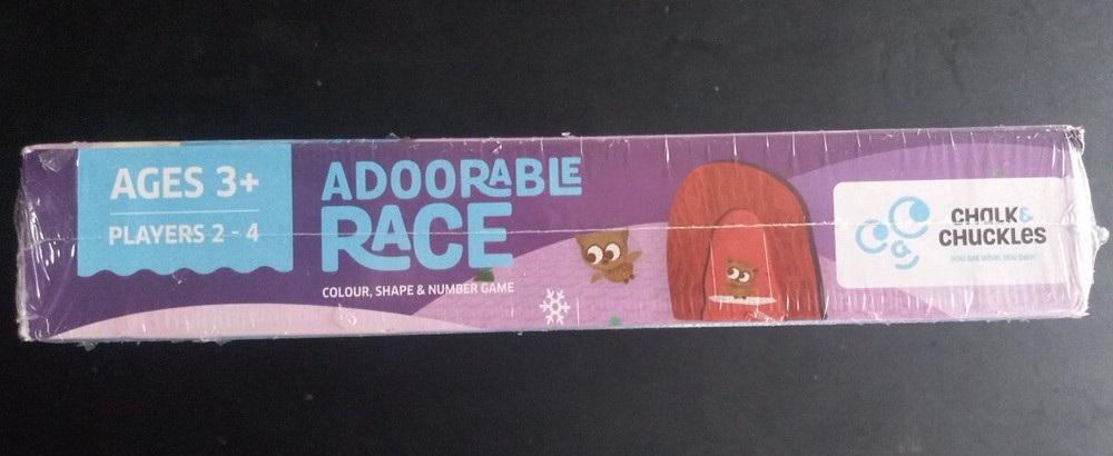 NEW Chalk & Chuckles Adoorable Race Colour Shape & Numbers Educational Game