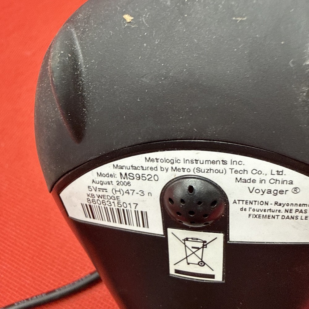 Metrologic Voyager MS9520 USB Barcode Scanner (TESTED)