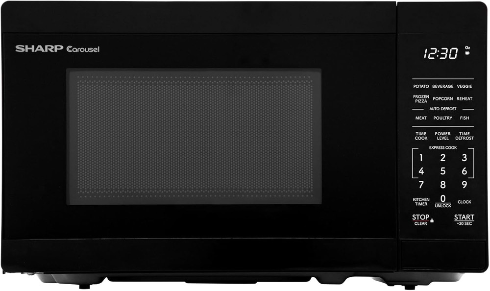 Compact Countertop Microwave Oven with Removable 10" Carousel Turntable, 700 Wat