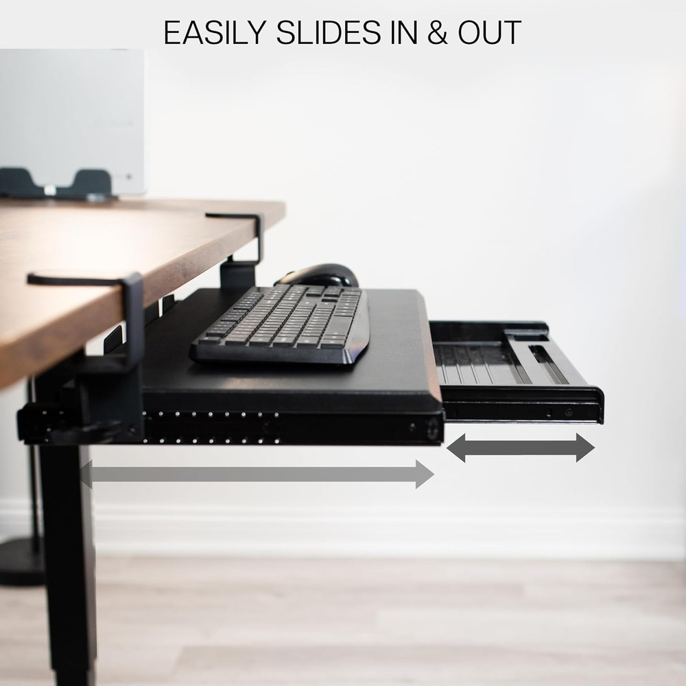 VIVO Large Keyboard Tray under Desk Pull Out Platform with Pencil Drawer, Extra