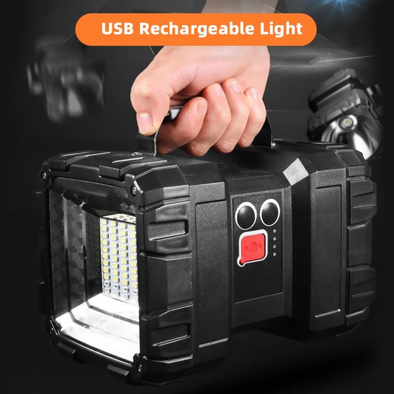 Rechargeable Super Bright LED Searchlight Portable Handheld Spotlight Flashlight