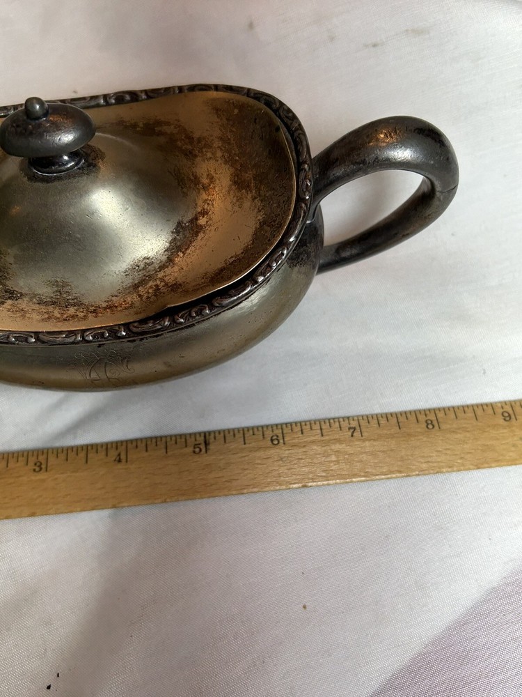 Vintage Silver plate Sugar Bowl WM Mounts