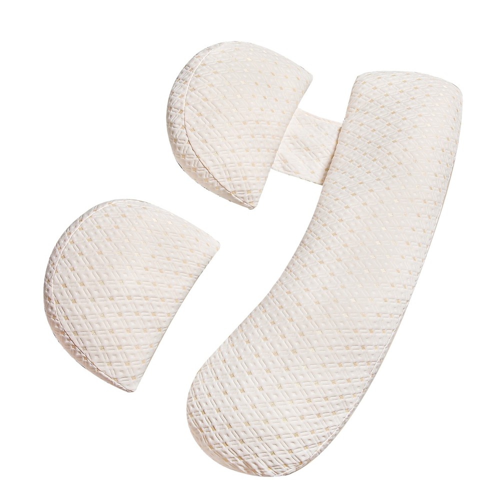 Pregnancy Support Pillow Adjustable & Detachable Support Back, Legs, Belly & Hip