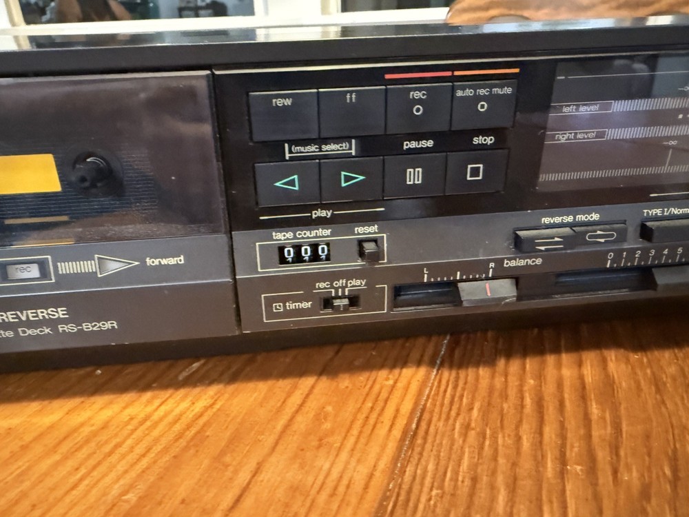 Technics RS-B29R Stereo Cassette Deck Auto Reverse Dolby-Tested Powers On & Runs
