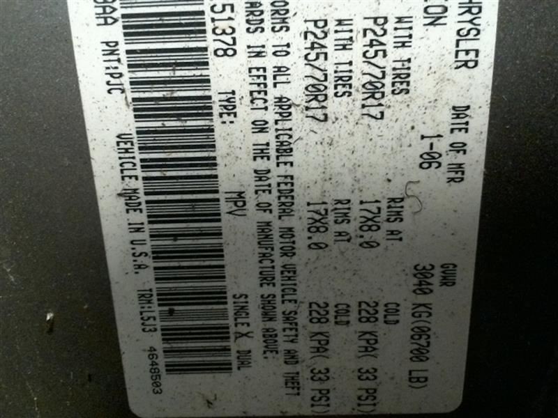 Radiator Core Support Fits 05-09 DURANGO 10183852