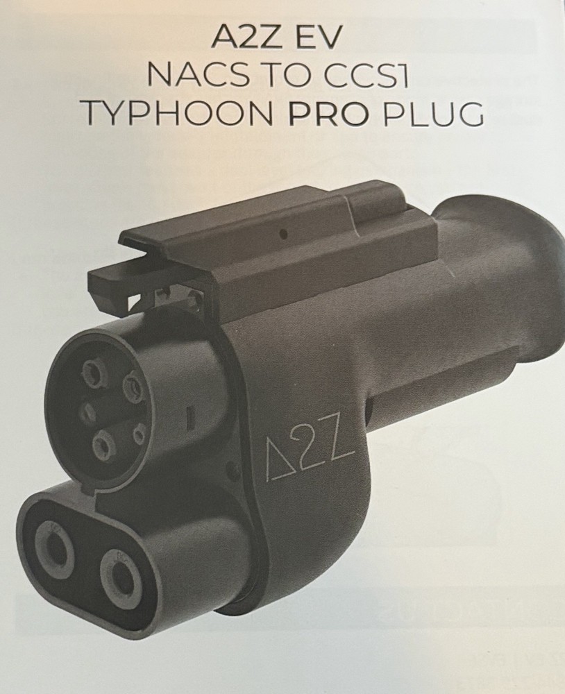 A2Z EV NACS TO CCS1 CHARGING ADAPTER TYPHOON PRO PLUG