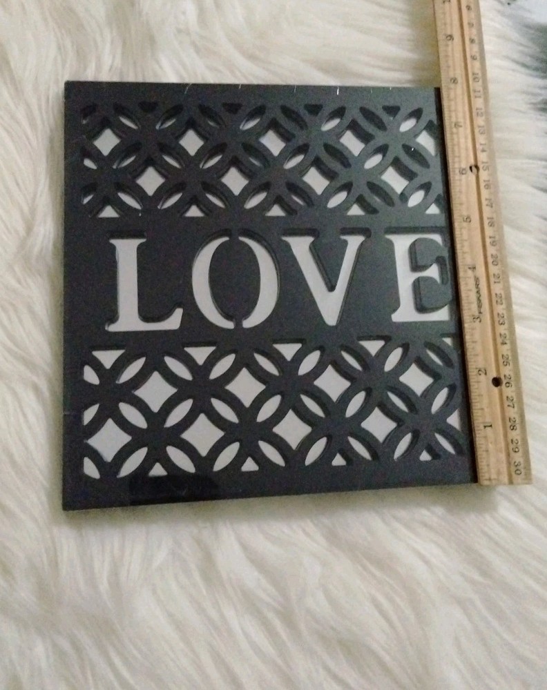 Love Plastic Mirror Hanging Decor 8x8