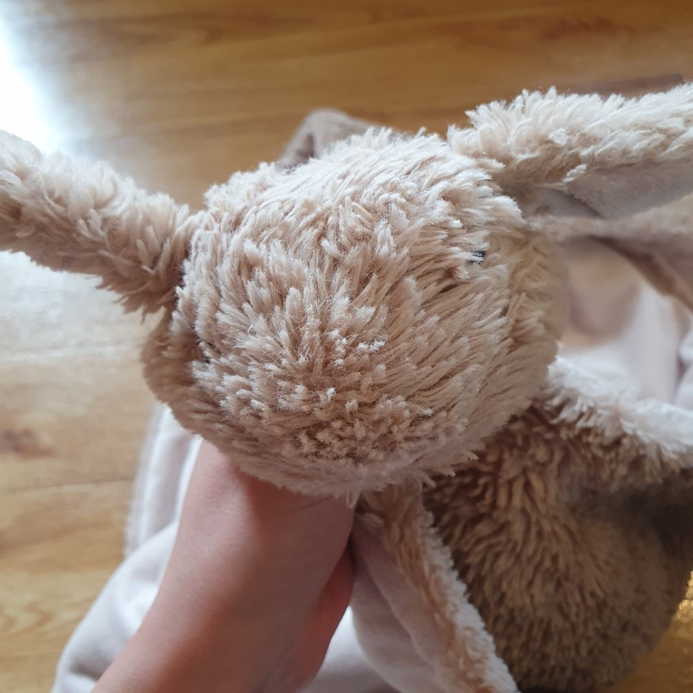 Jojo Maman Bebe Large Bunny Rabbit Blanket Blankie Comforter SEE DESCRIPTION