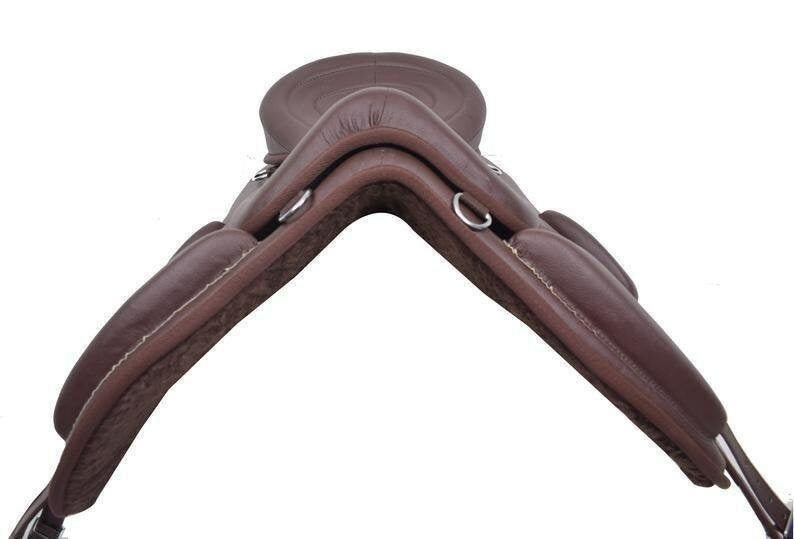 Treeless Freemax Leather Saddle + Girth Combo