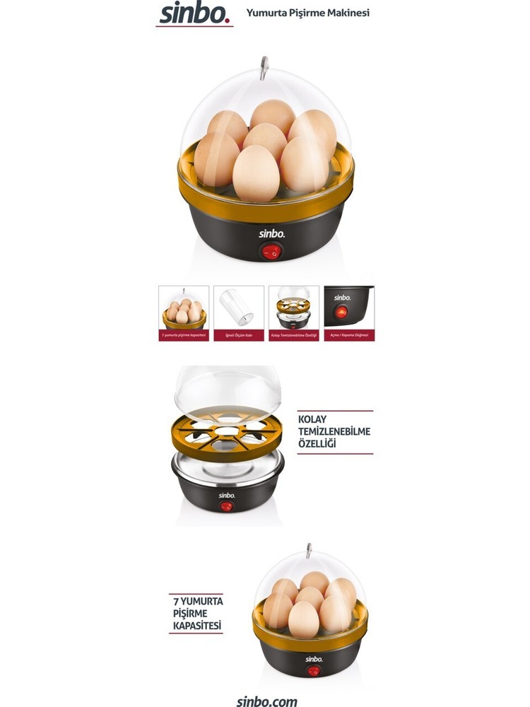 "Sinbo SEB-5806 Egg Cooker – Your Fast & Practical Breakfast Assistant!"