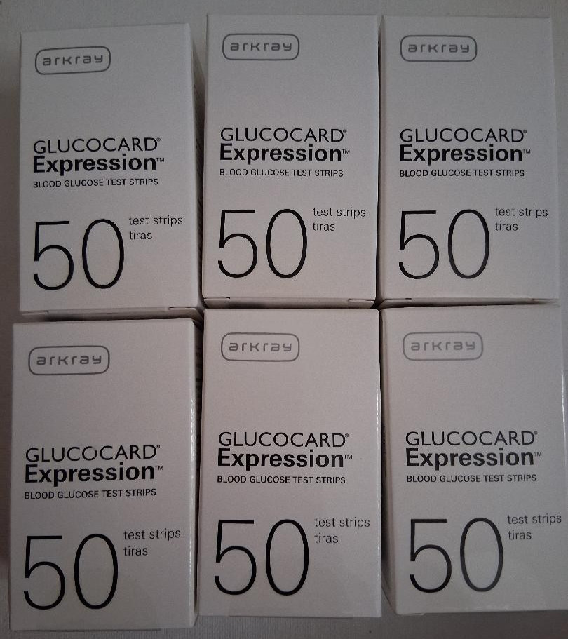 Arkray Glucocard Expression Test Strips 50 ct (6 boxes-300 total) Exp 7/2027 New