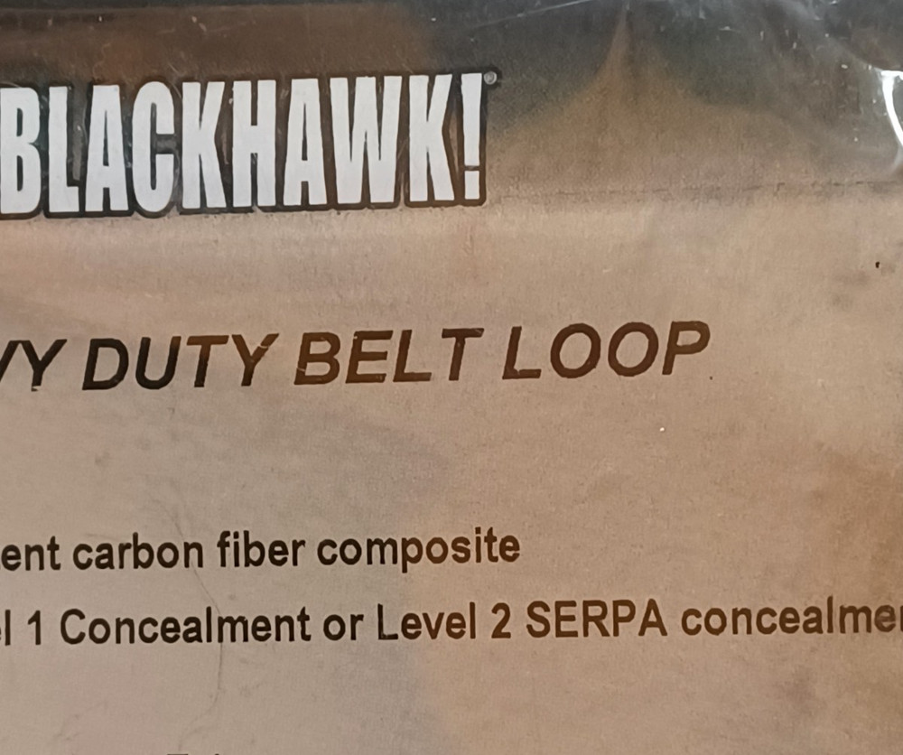 USGI Blackhawk Heavy Duty Belt Loop Holster Mount Used