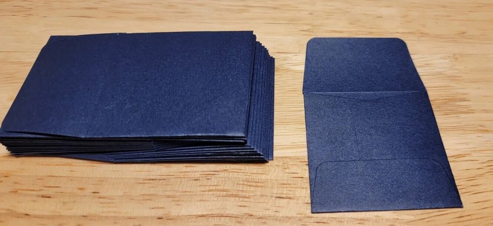2×2 Deep Blue Archival Paper Envelopes (25 Count) Coin Envelopes, Seed Envelopes