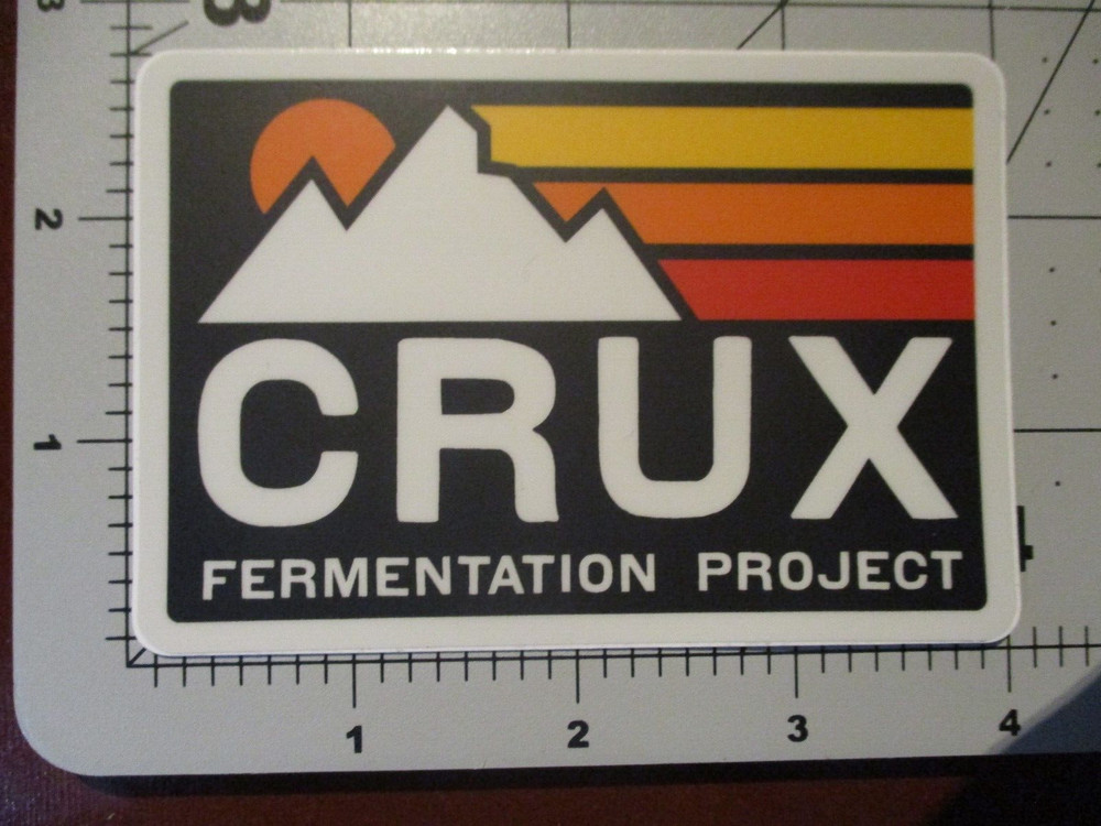 CRUX FERMENTATION PROJECT Oregon str STICKER decal craft beer brewery brewing E