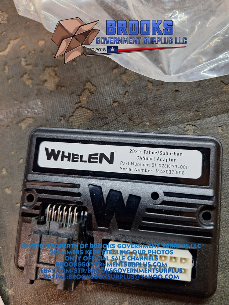 Whelen C399K6 21 plus tahoe cencom core CAN interface adapter NEW