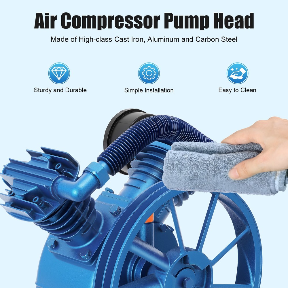 2-cylinder Air Compressor Pump Head, Portable air Compressor Pump Head