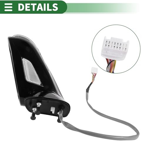 11 Pins Right Passenger Side Door Mirror Replacement for Lexus Right Side