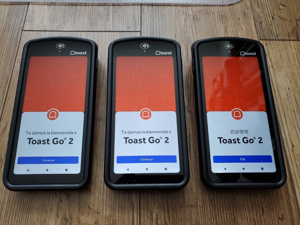 Three(3) Toast Flex POS Go 2 Handheld Tablet Mobile Computer Device - TG200