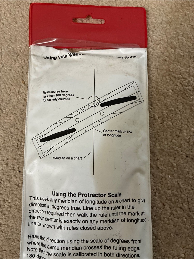 Weems & Plath Marine Navigation Parallel Ruler 15”