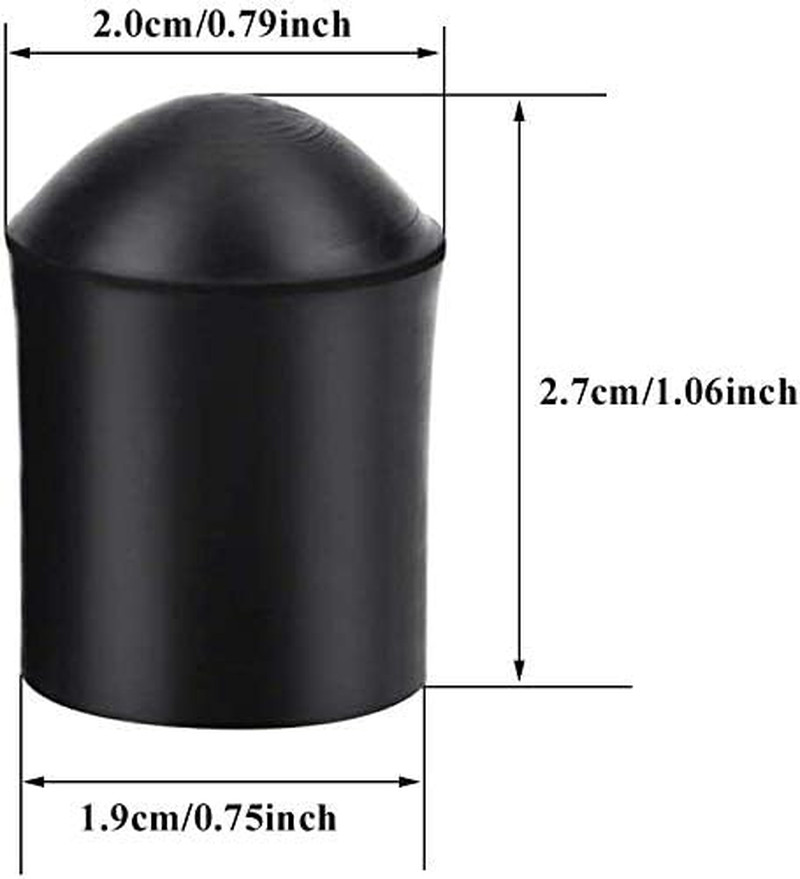 Jiayouy 4-Pack Double Bass Endpin Rubber Tip Stoppers for String Instruments
