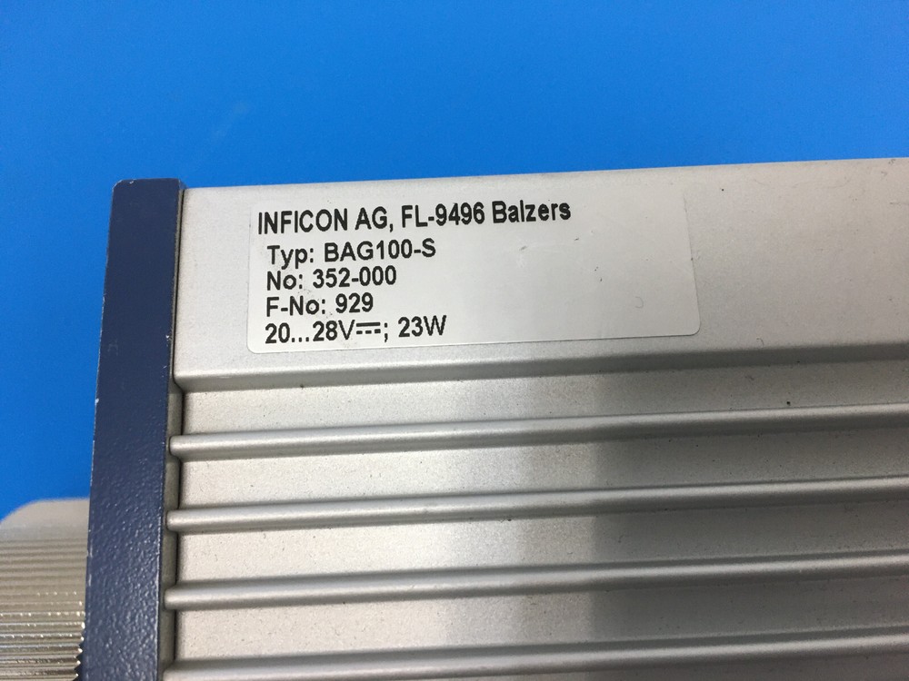 VACUUM SENSOR INFICON BAG100-S