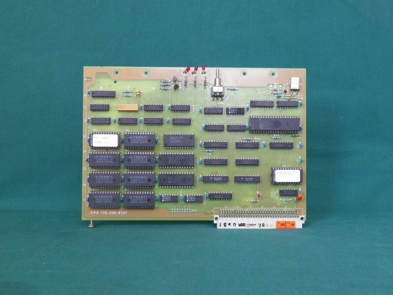 Netstal CPU 110.240.6128c CPU 110.240.6127 Control Card