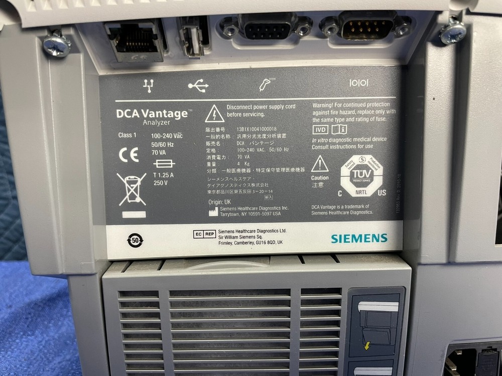 Siemens DCA Vantage Analyzer Tested and Working