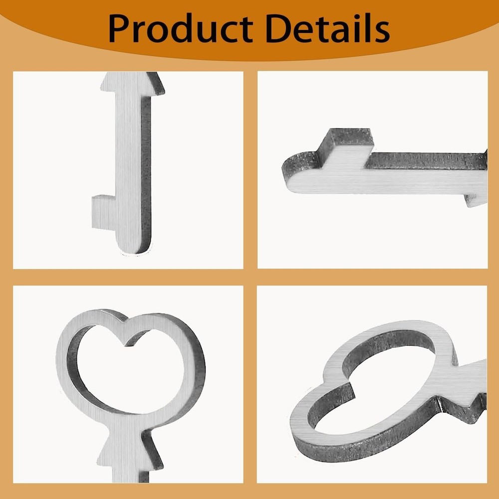 Cedar Box Key, Replacement for Lane Mini Keepsake Boxes, Key Lock, Metal, 2PC