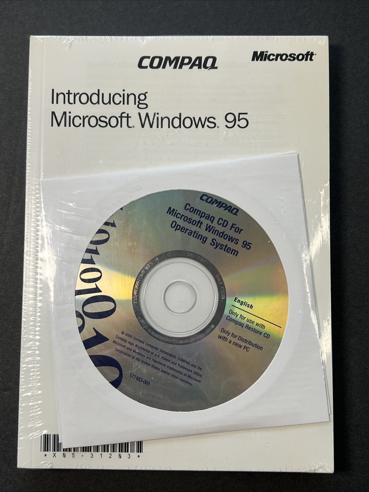 Microsoft Windows 95 for Distribution Compaq PC - NEW SEALED