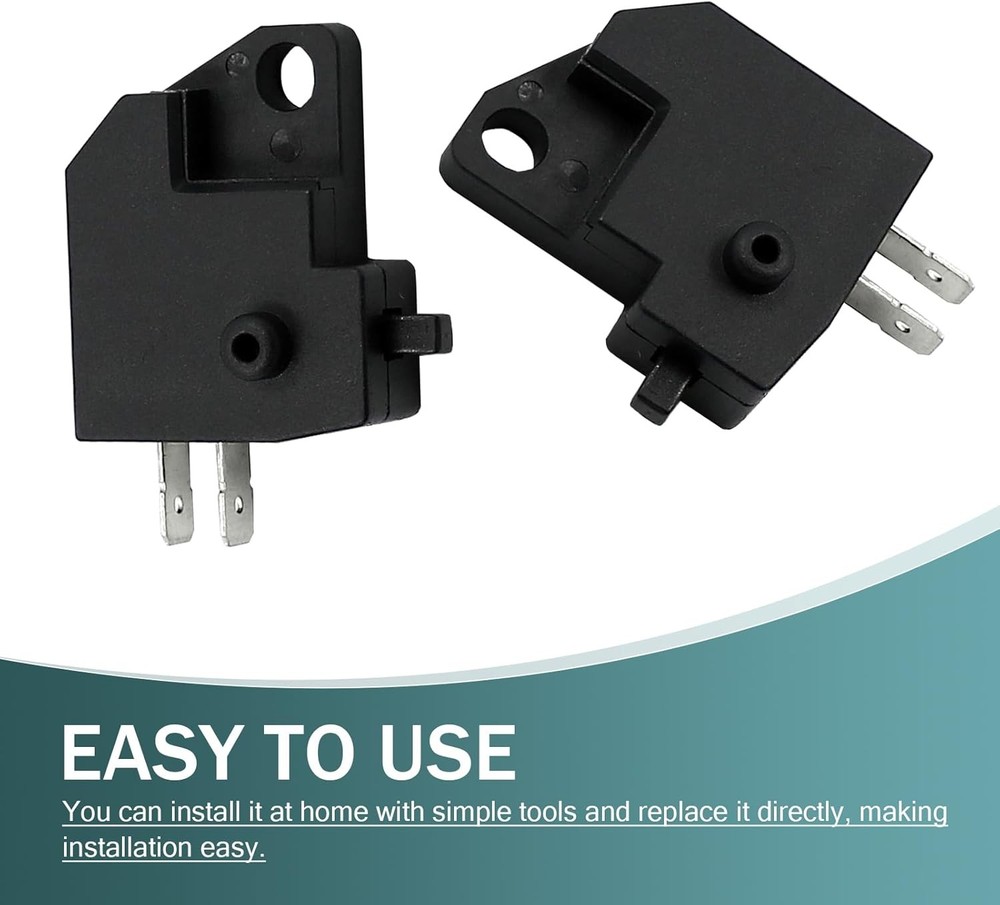 Motorcycle Front Brake Light Stop Switch, Square Type Upper Pump Black