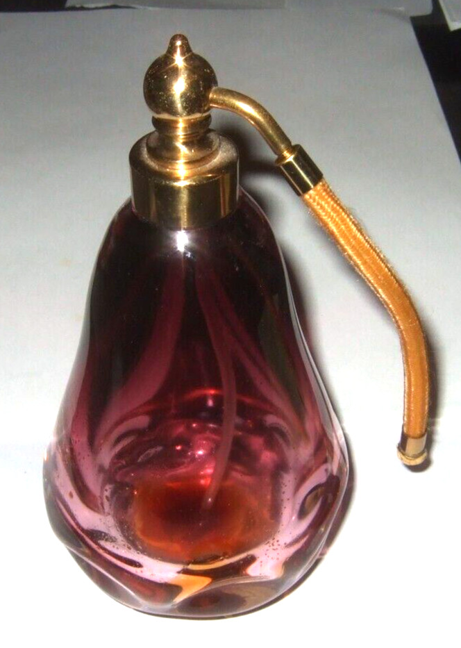 Glass Perfume Bottle IRICE 1960's Vanity Accessory
