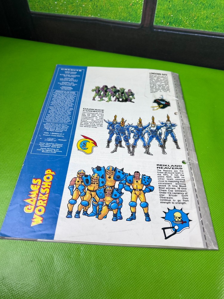 Blood Bowl Games Workshop Rules Book Warhammer