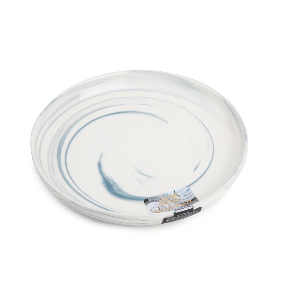 Thyme & Table Gray Marble Ceramic Salad Plate