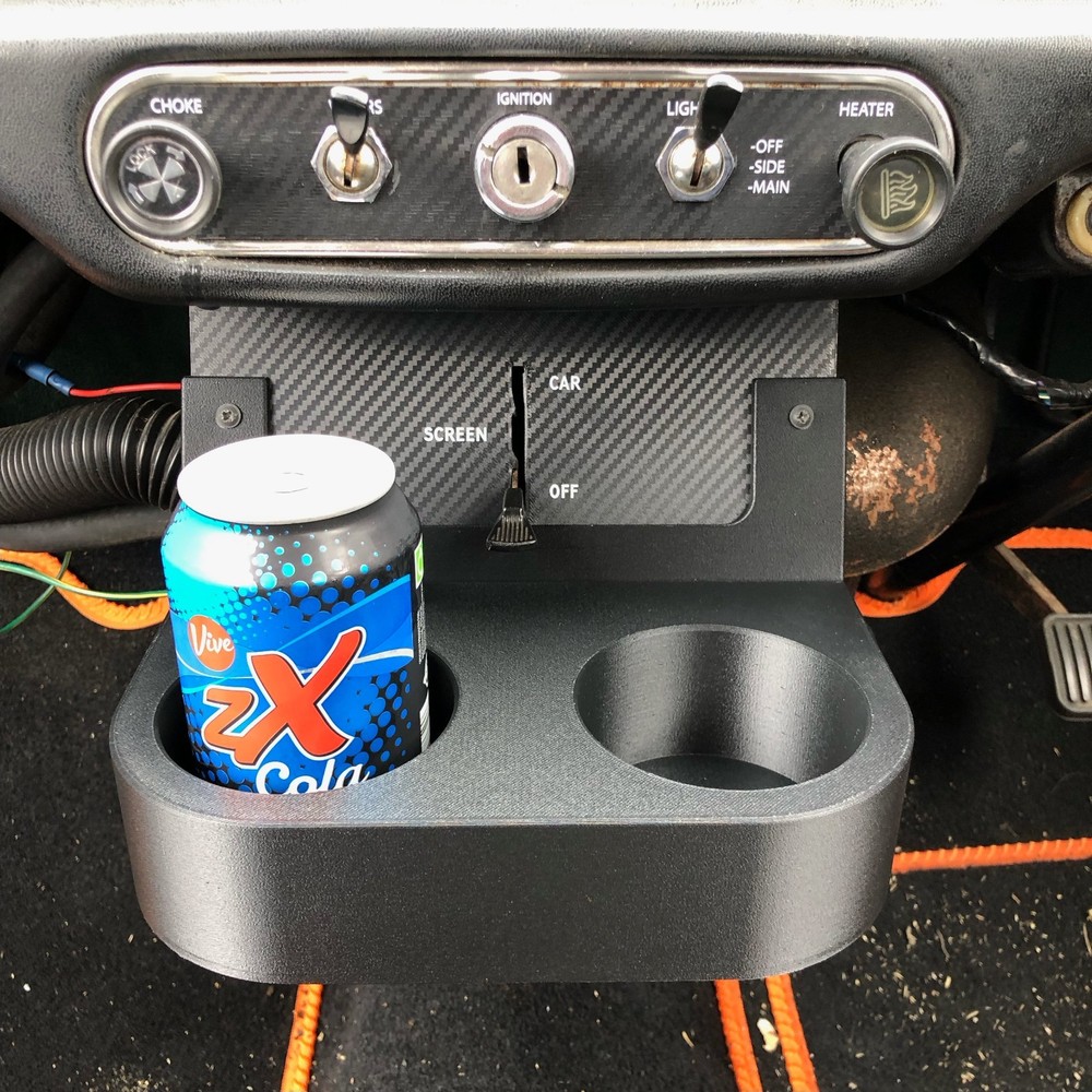 Classic Mini Front Cup Holder - Heater Mounted
