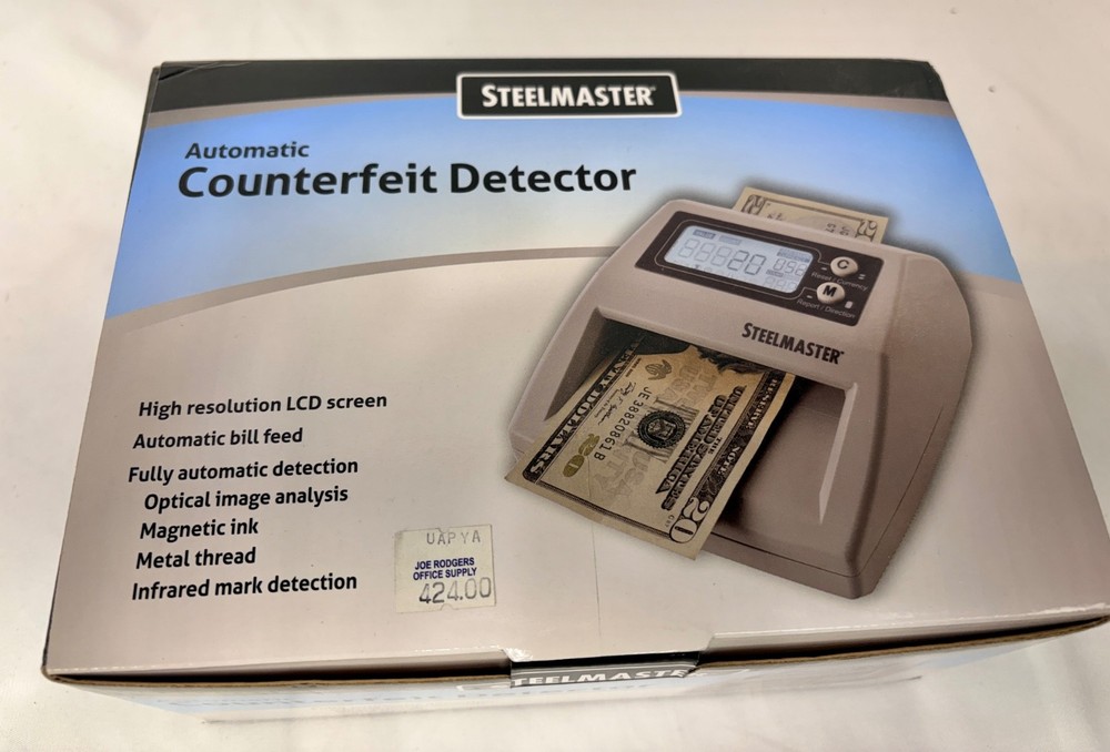 NEW NIB Steelmaster 2003300 Automatic Counterfeit Detector