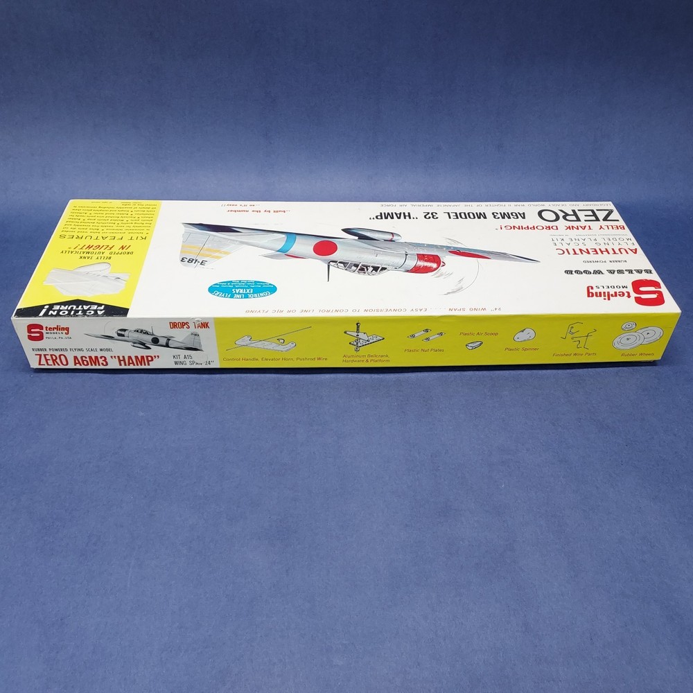 Sterling ZERO A6M3 Model 32 HAMP Flying Balsa Model Kit A15-398 Unbuilt