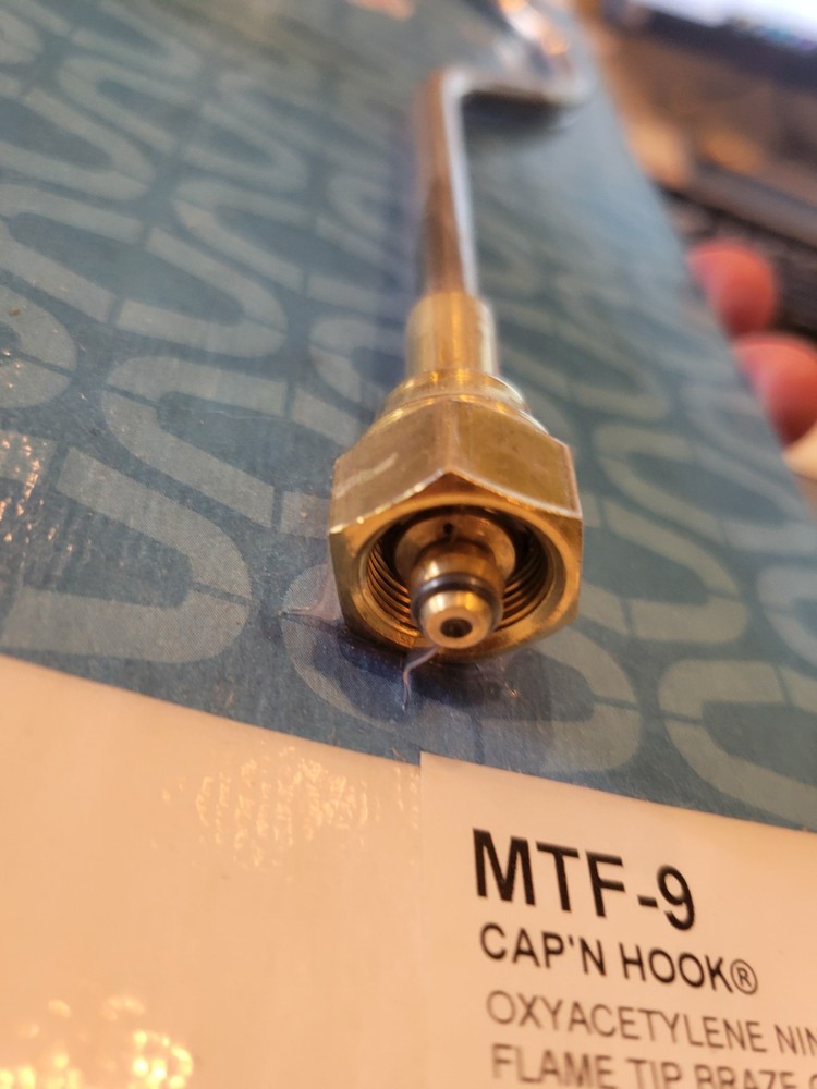 Uniweld, Cap'n Hook, ® MTF-9, 9-FLAME, Oxy-Acetylene Brazing Tip, UP TO 2"