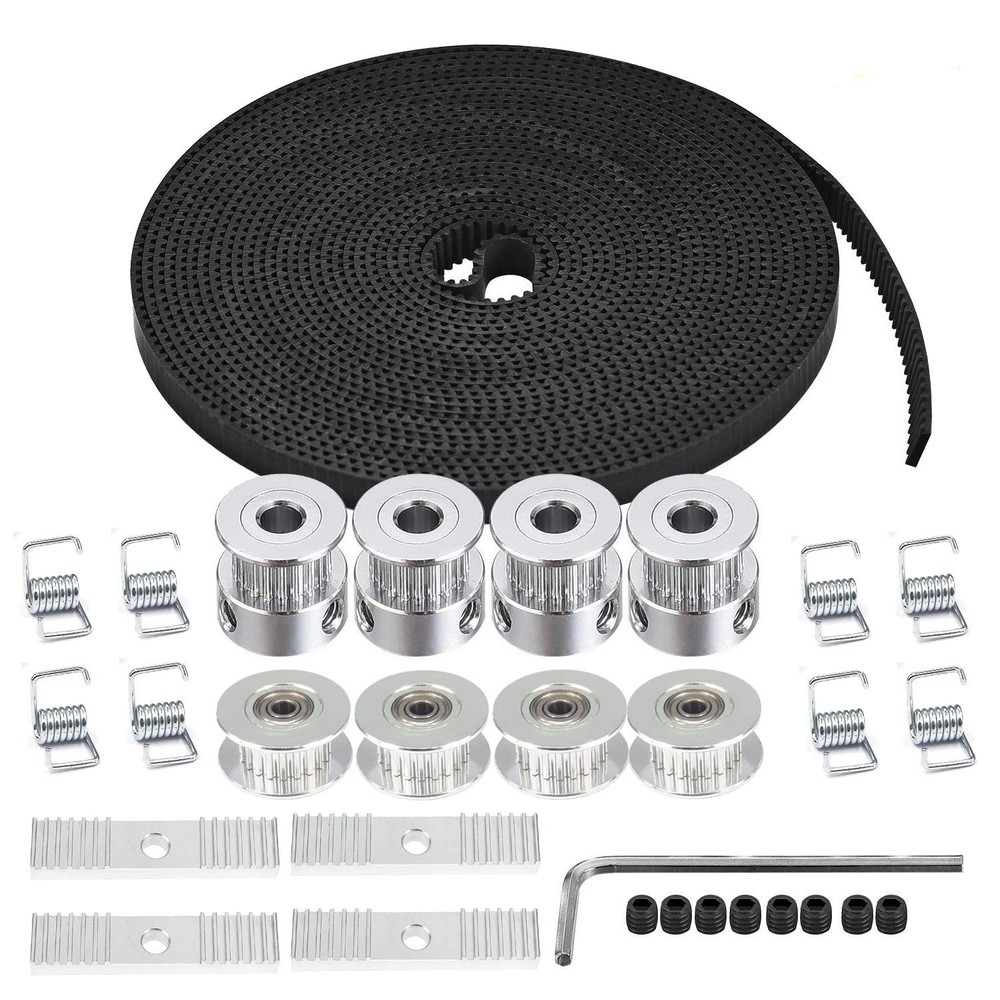 Timing Belt 5M 6mm Width 20 Teeth 5mm Bore Pulley Wheel Set For 3D Printer