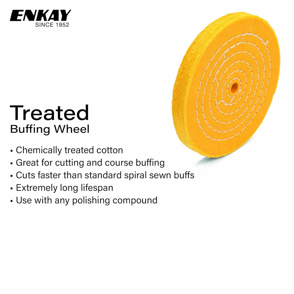 Treated Buffing Wheel, 10" (50 Ply)