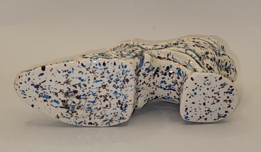 Victorian Ceramic Speckle Splatter Paint Shoe