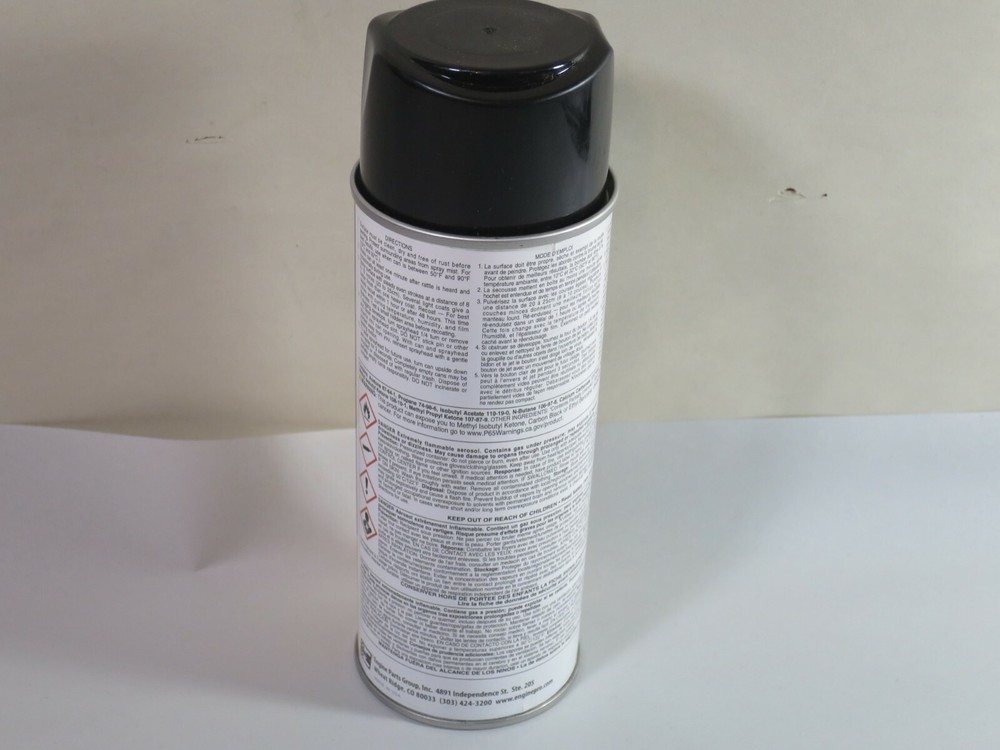 Engine Pro 46-139 Engine Enamel Paint Satin Black 12 Oz Can