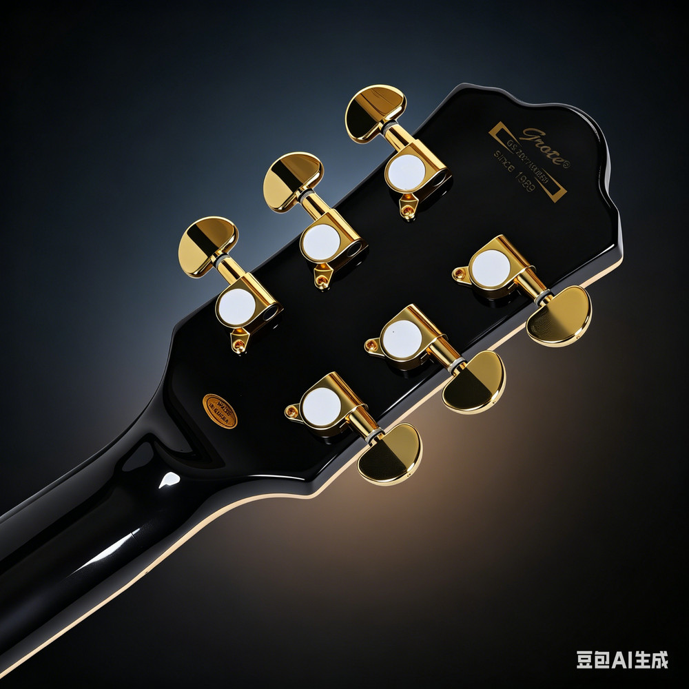 Grote Solid Gloss Black Finish Electric Guitar GTLP-LM1