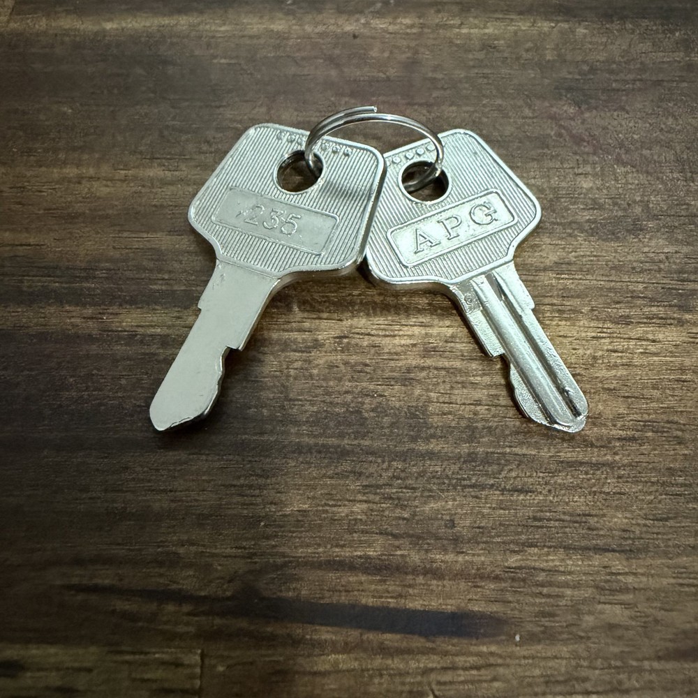 APG Cash Drawer Vasario Replacement Lock Set Includes Two Keys and Lock 235 Code