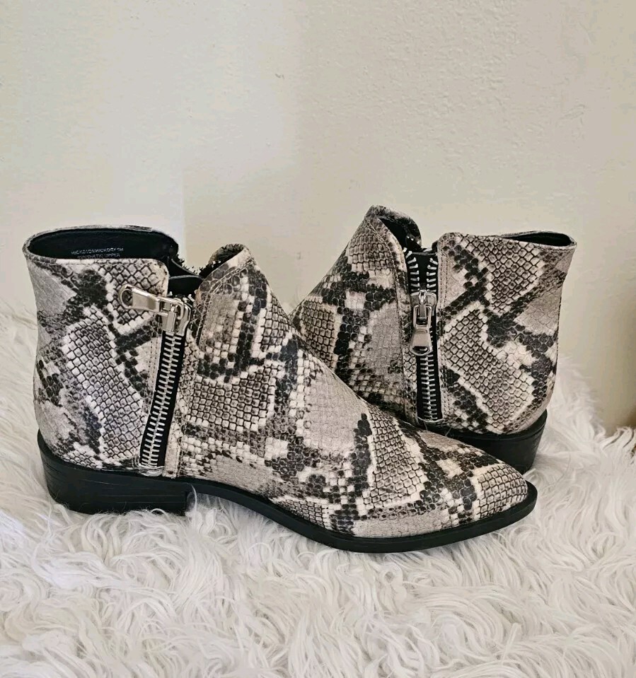 STEVEN by Steve Madden Snake Pattern Boots