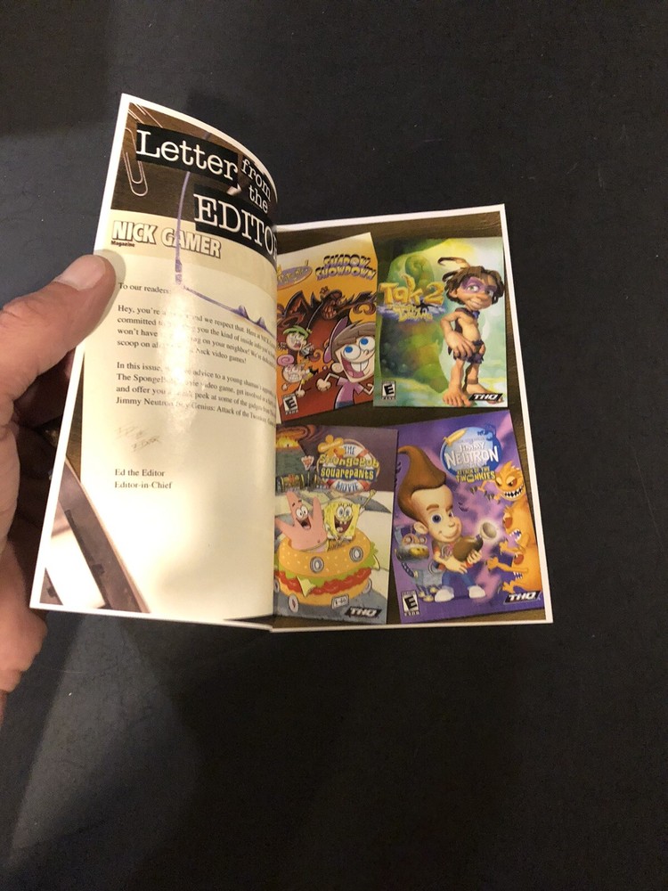 PlayStation Nick gamer Magazine Insert