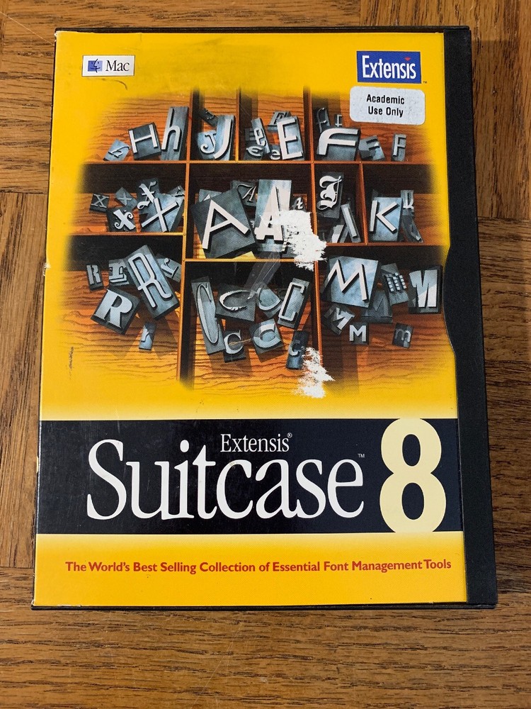 Extensis Suitcase 8 PC CD Computer Software