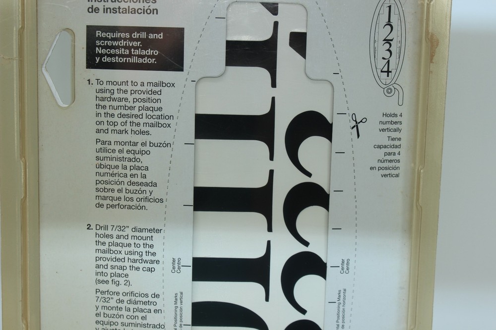 Gibraltar Mailbox Address Plaque NIP