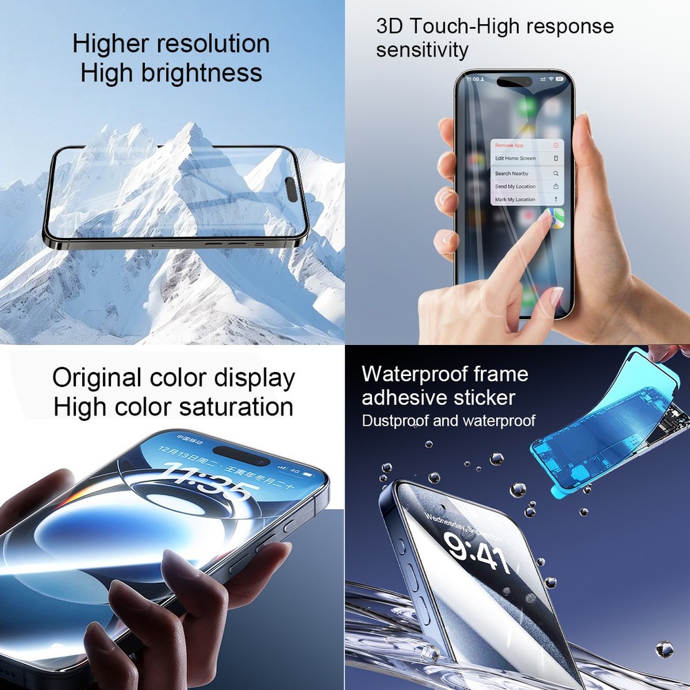 For iPhone 14 OLED Premium Display Touch Screen Replacement Digitizer Assembly