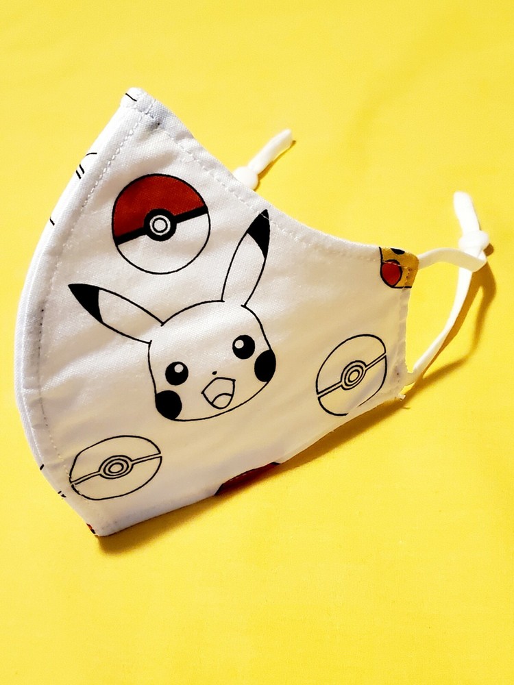 Kids Pikachu Adjustable Face Mask